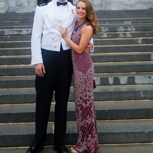 Burgundy Sherri Hill Dress Size 00